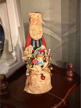 C28. Vintage Santa Coca-Cola Bottle. Handmade.
